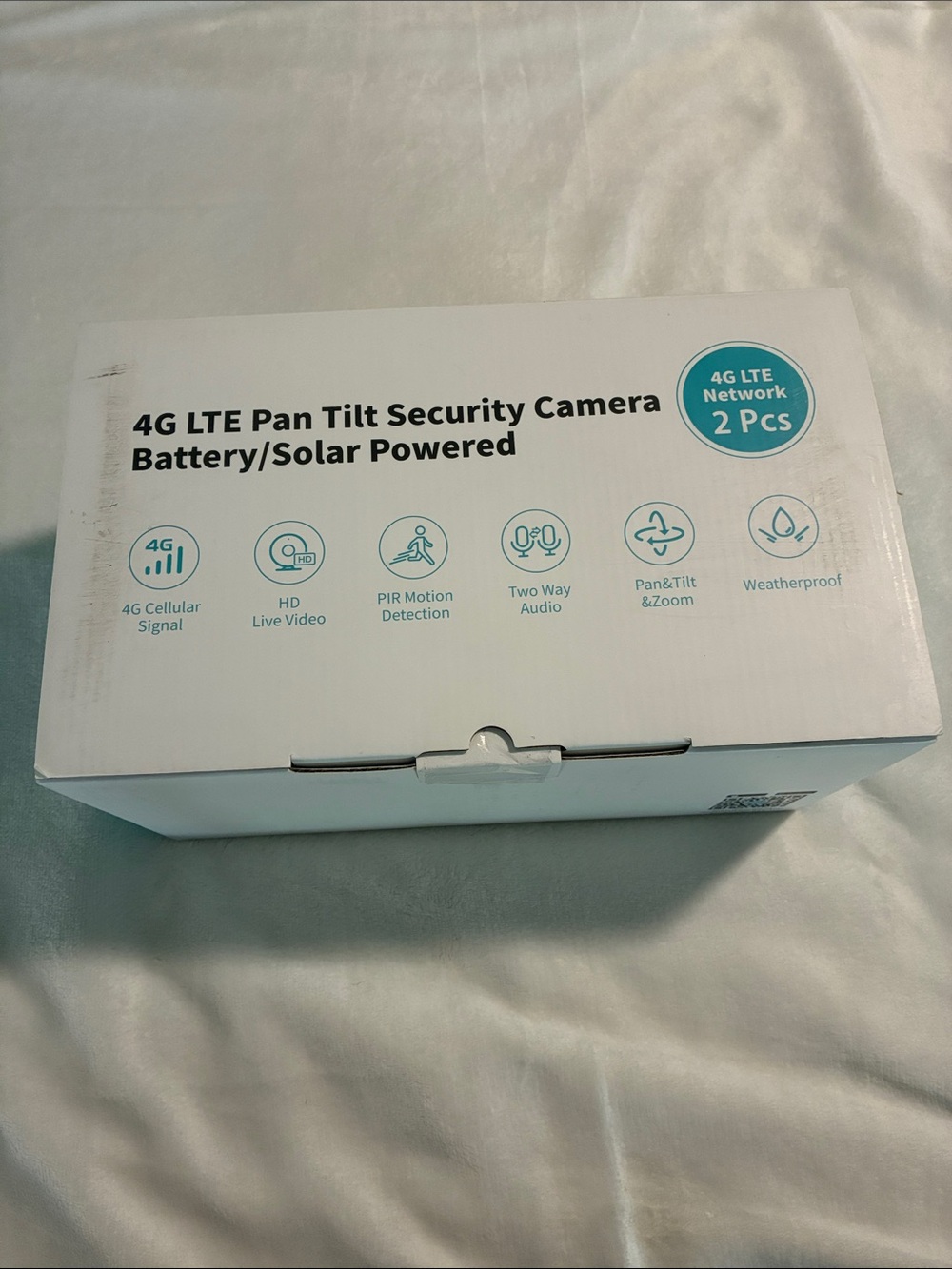 4G LTE Pan Tilt Security Camera - White Box (2 pcs)